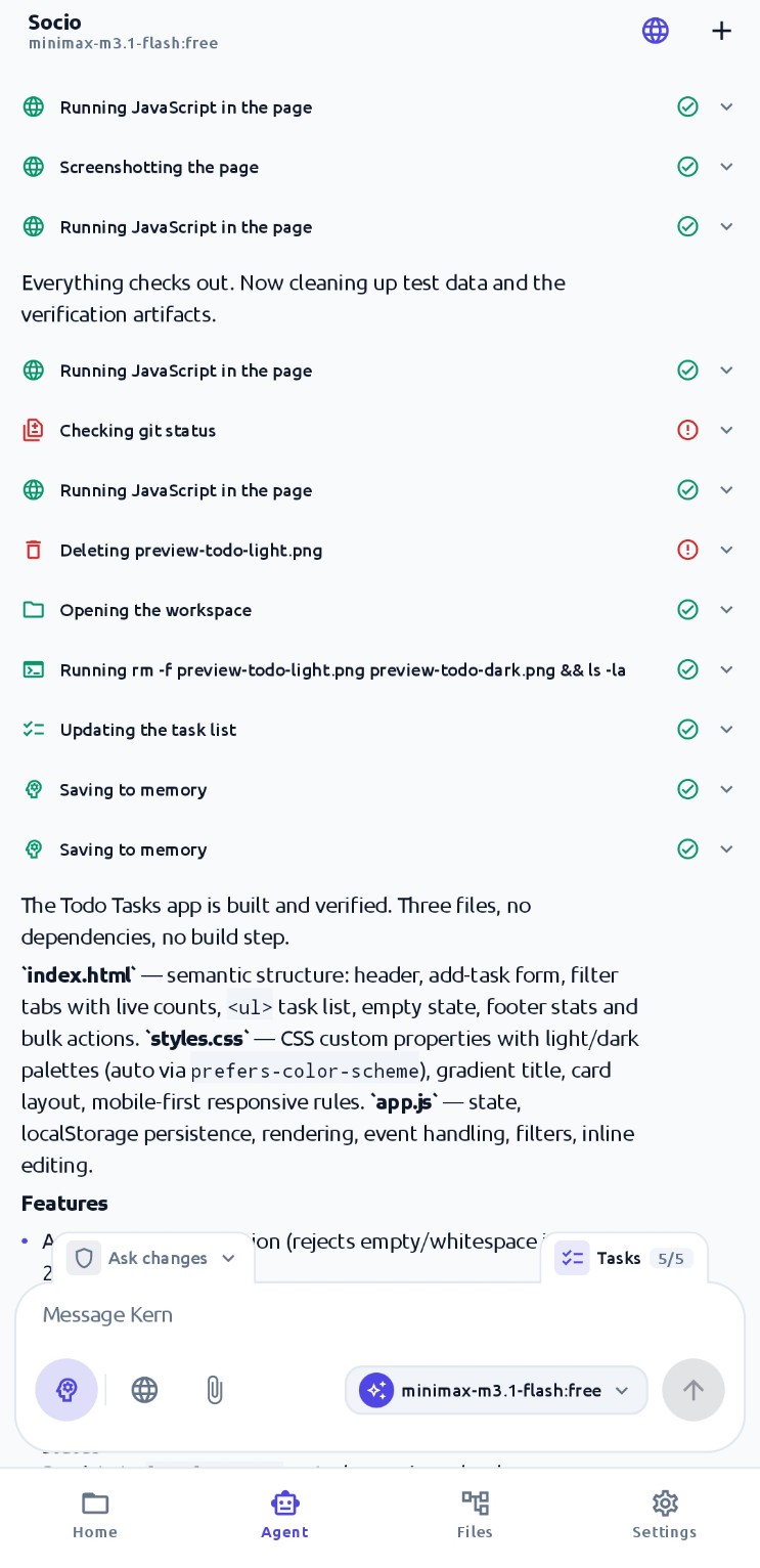 Agent tool timeline