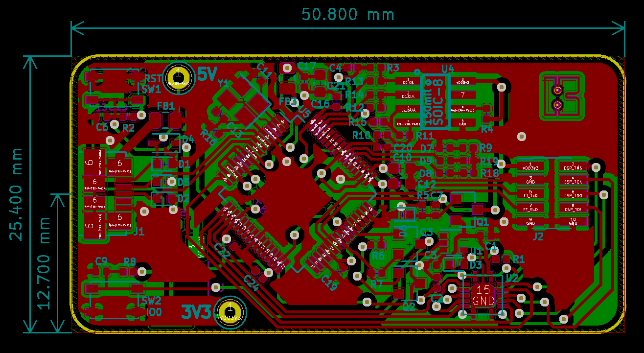 Board top copper