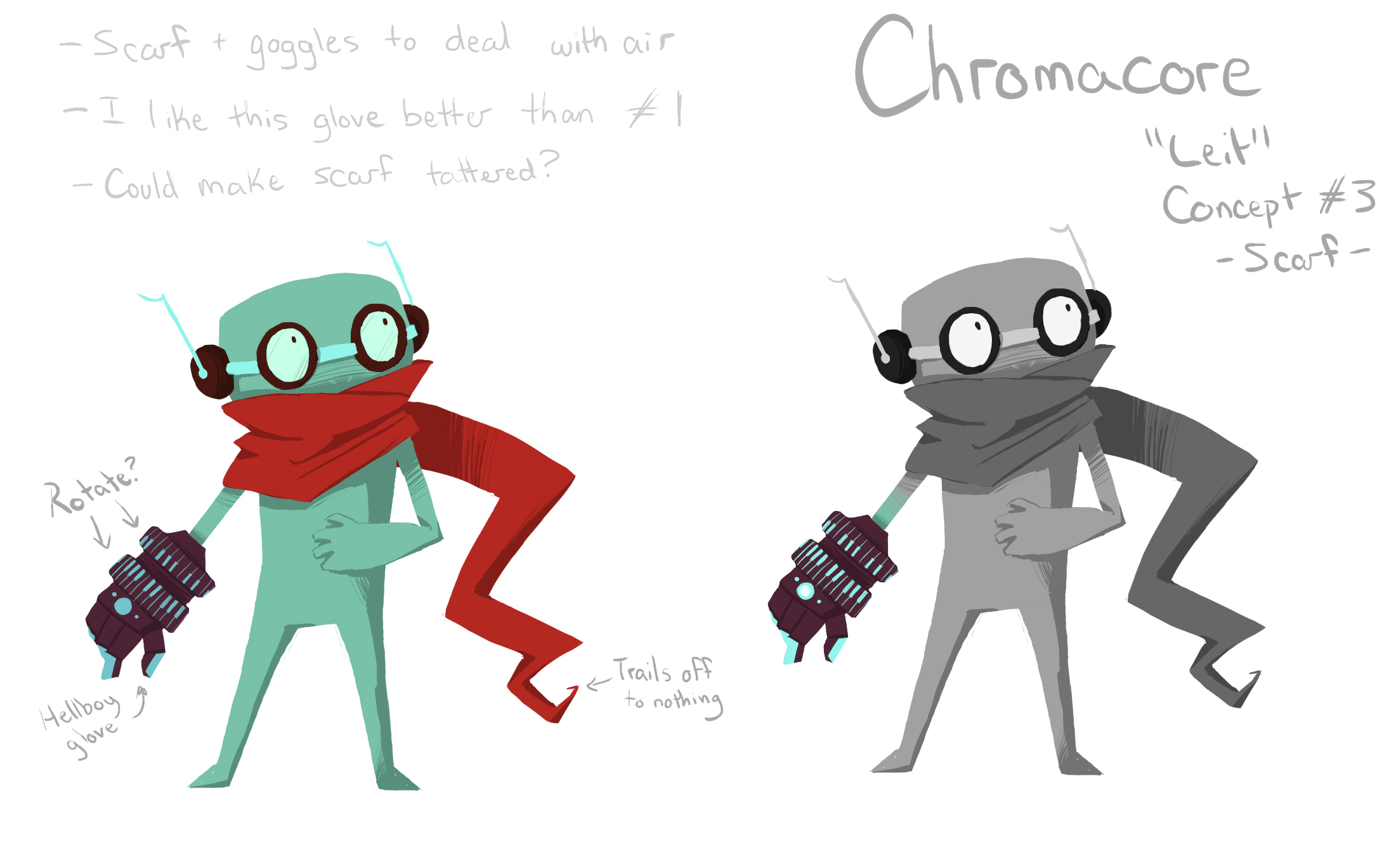 Chromacore - Early Character Art
