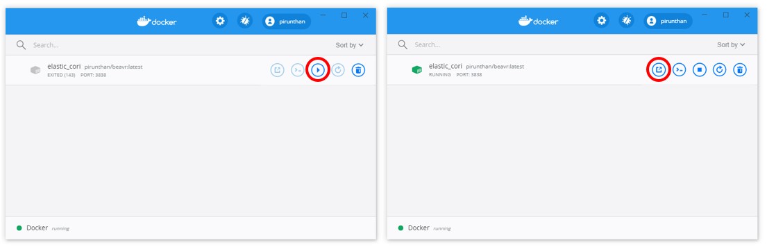 Image of Docker Dashboard