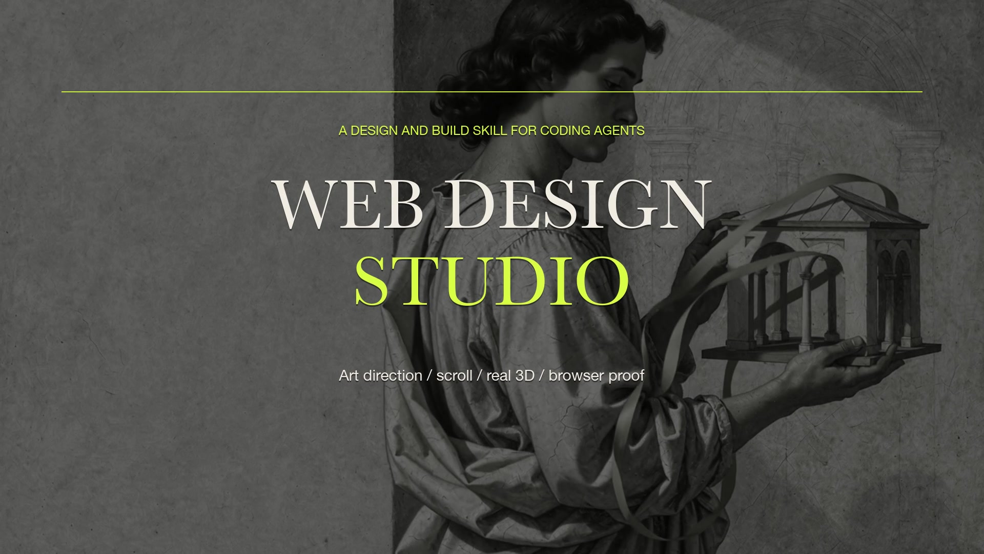 Watch the Web Design Studio skill and examples film
