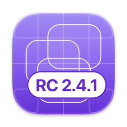 Its blueprint in violet with an RC 2.4.1 badge