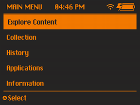 muOS Monochrome - orange