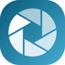 Aperture's mark, an iris diaphragm