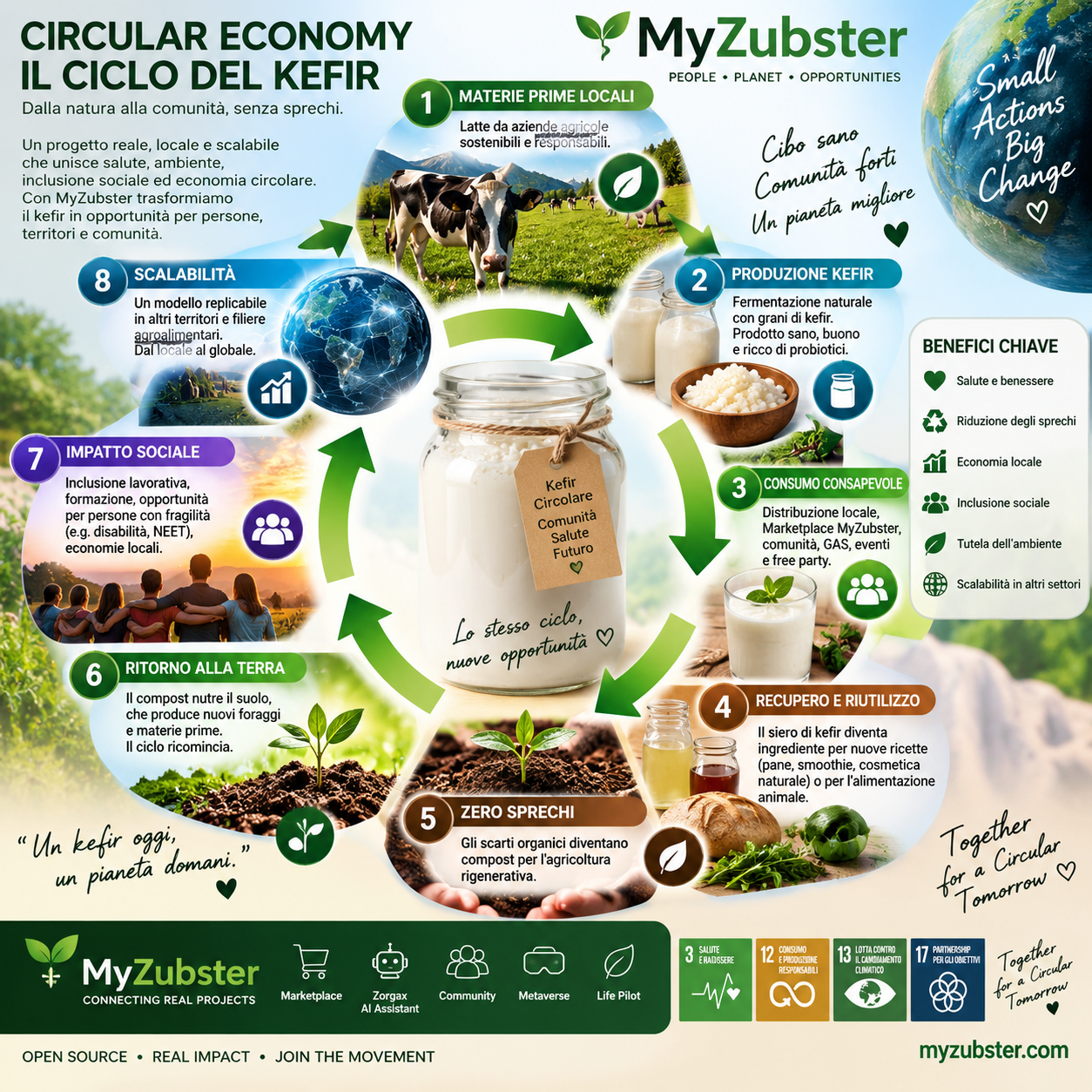 Economia circolare e kefir MyZubster