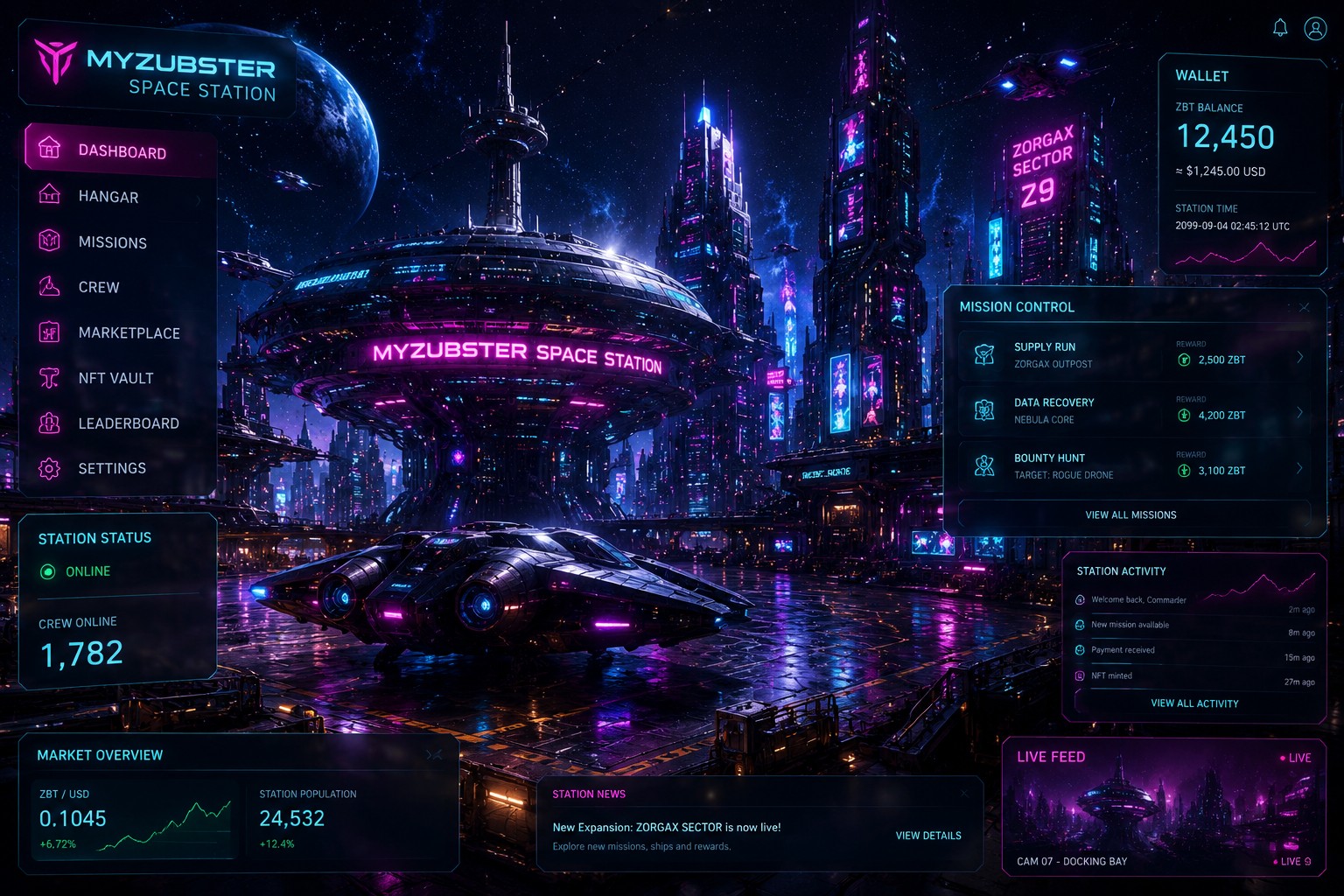 MyZubster Space Station