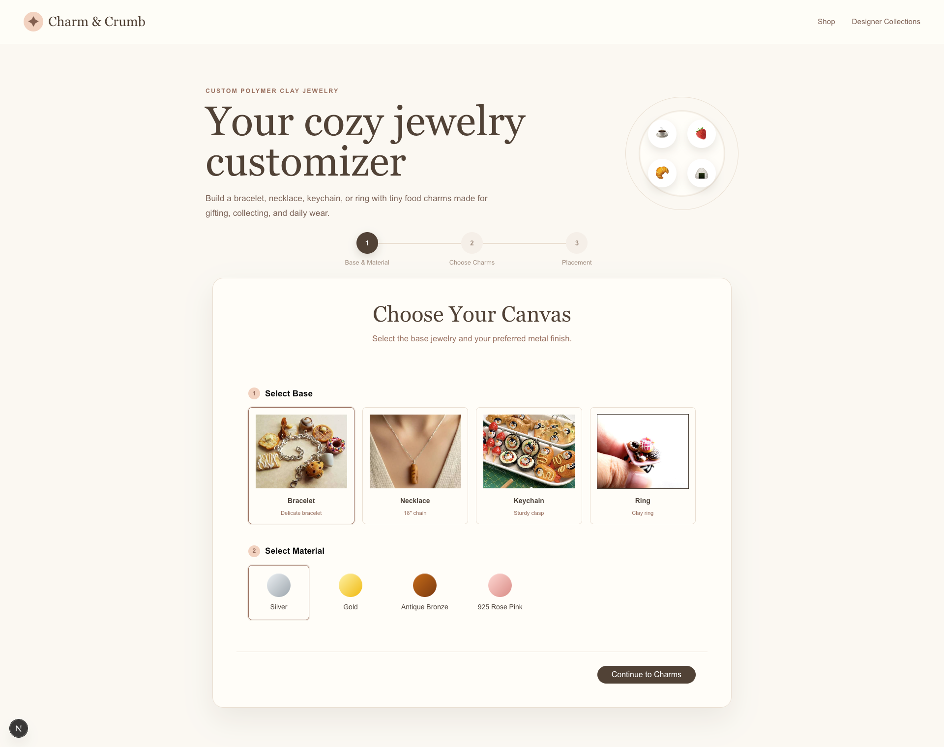 charm-and-crumb screenshot