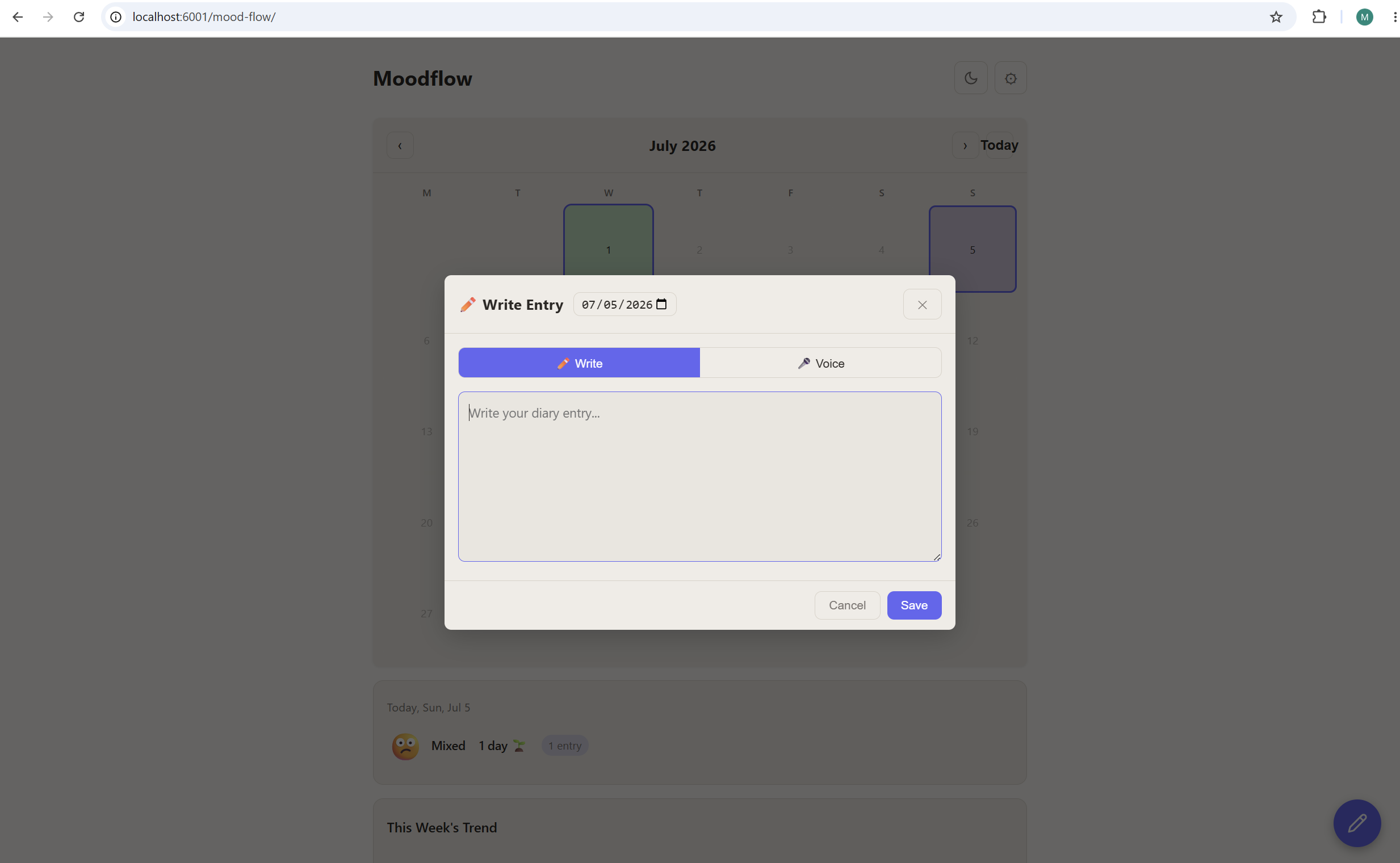 mood-flow screenshot