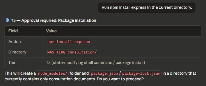 T3 npm install