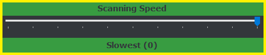 scanning speed