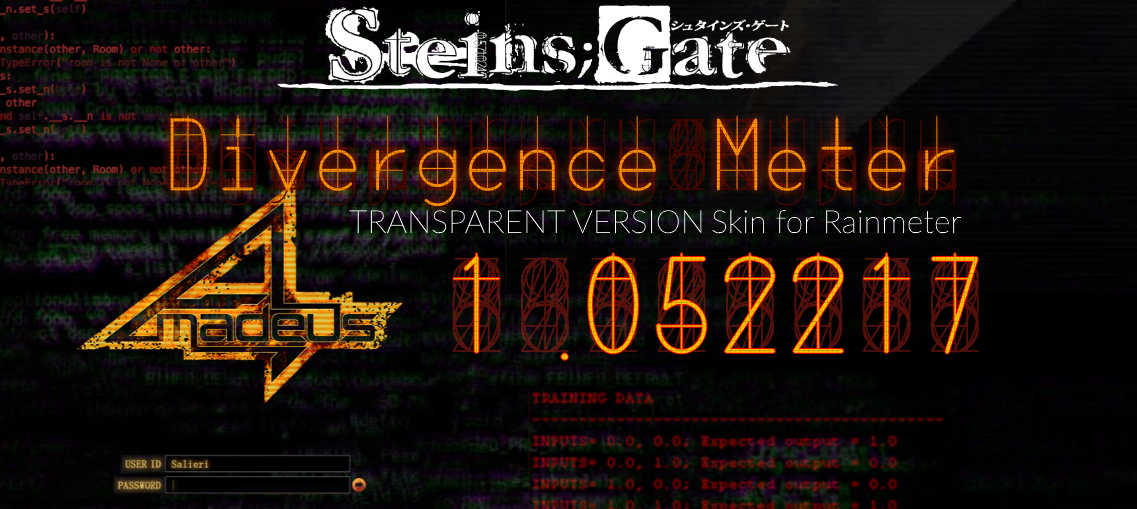 GitHub - N-Jin/Divergence-Meter-Transparent-Version: The Divergence Meter  from Steins;Gate as a Rainmeter skin