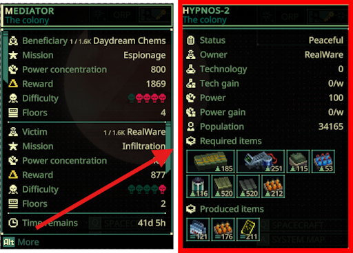 Mission and Info Side by Side