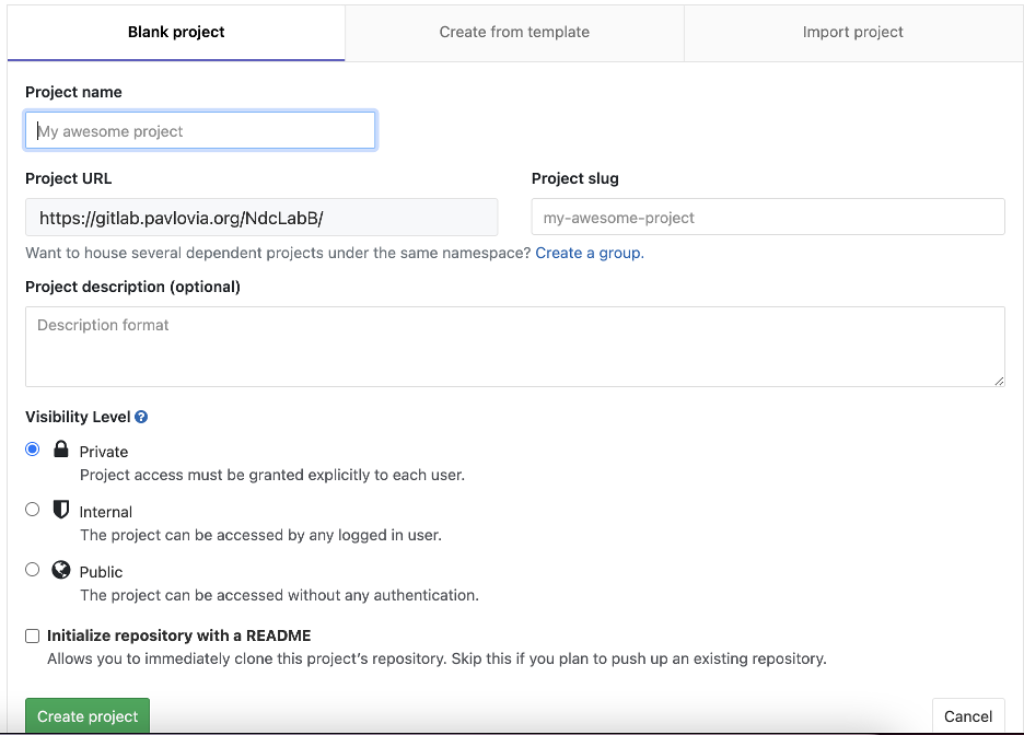 gitlab-proj-setup