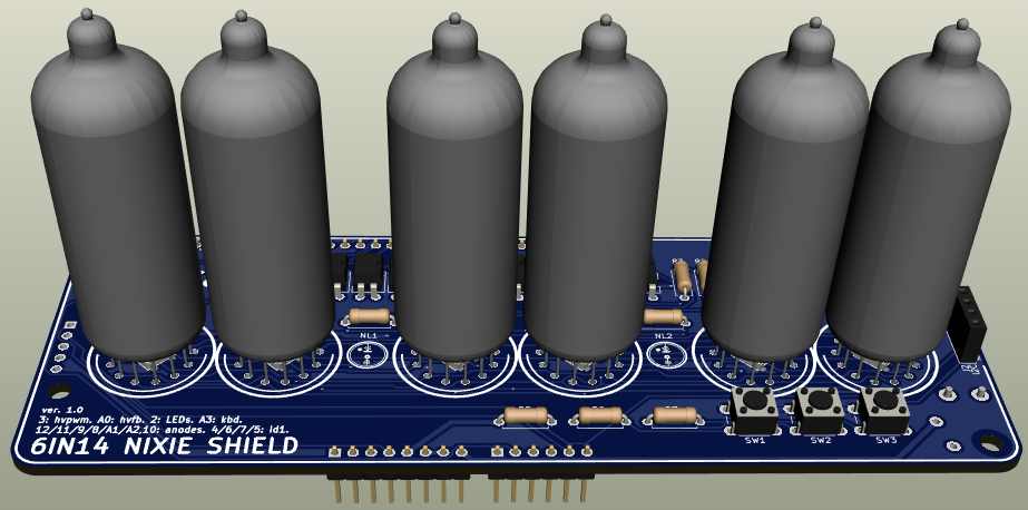 6IN14NixieShield, from the project README