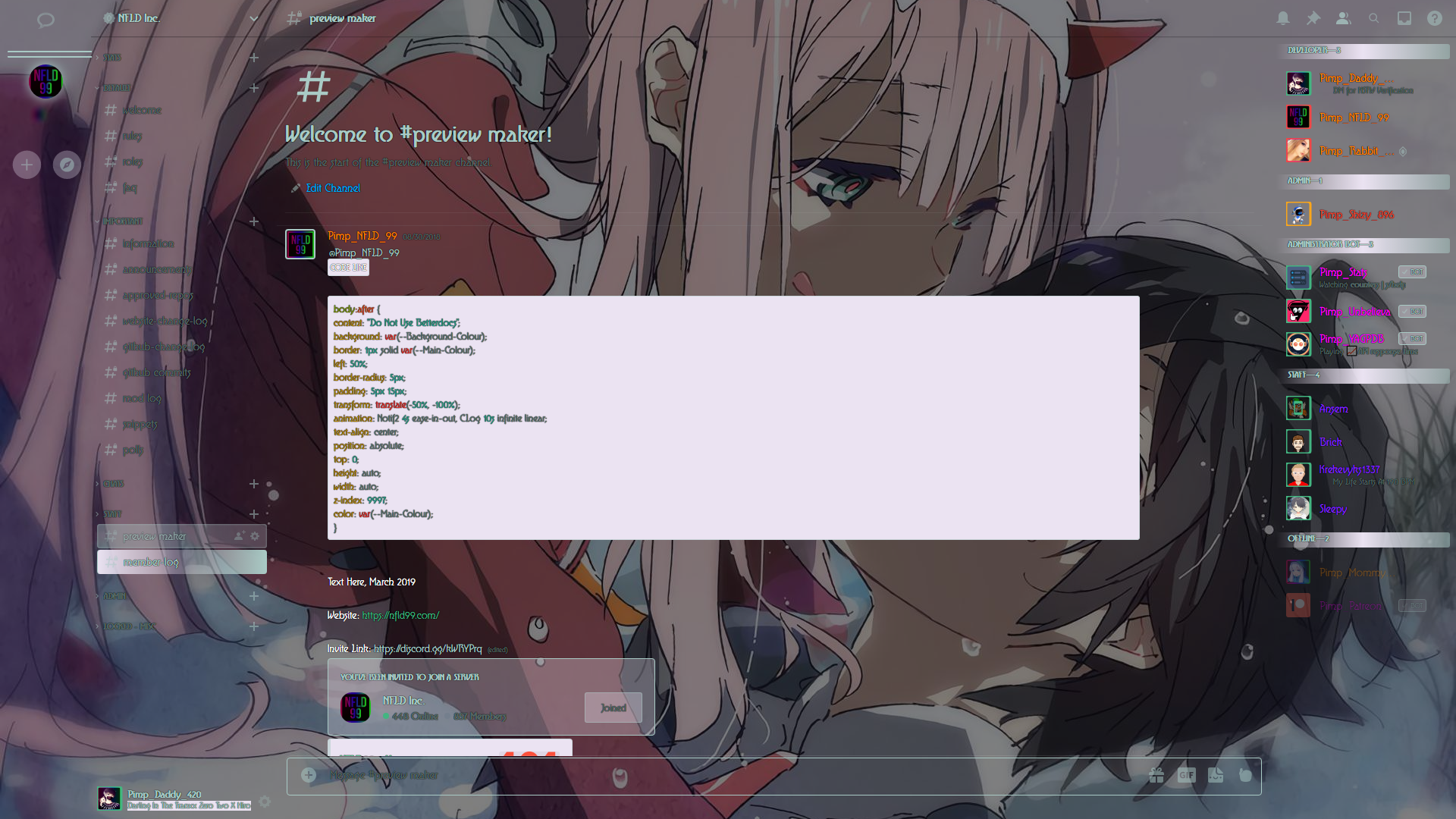 github iku anime discord theme a free discord theme for better