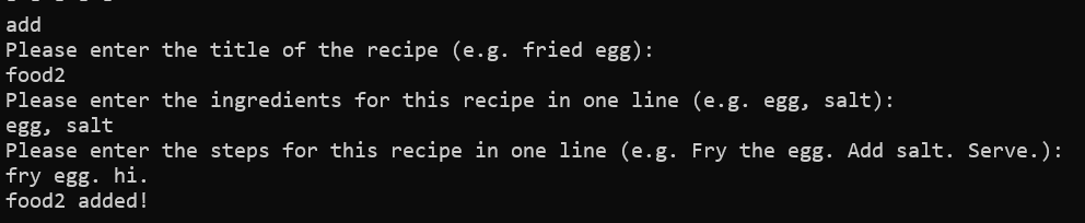 [PE-D][Tester A] Recipe.view bug · Issue #139 · AY2324S2-CS2113-T12-2 ...