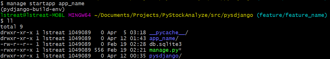 django create first app