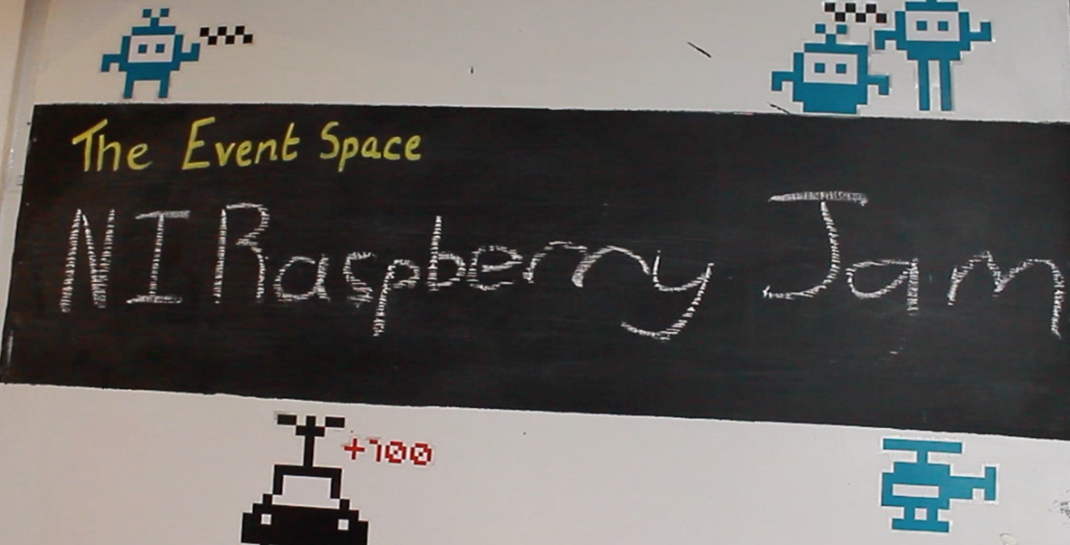 NI Raspberry Jam sign