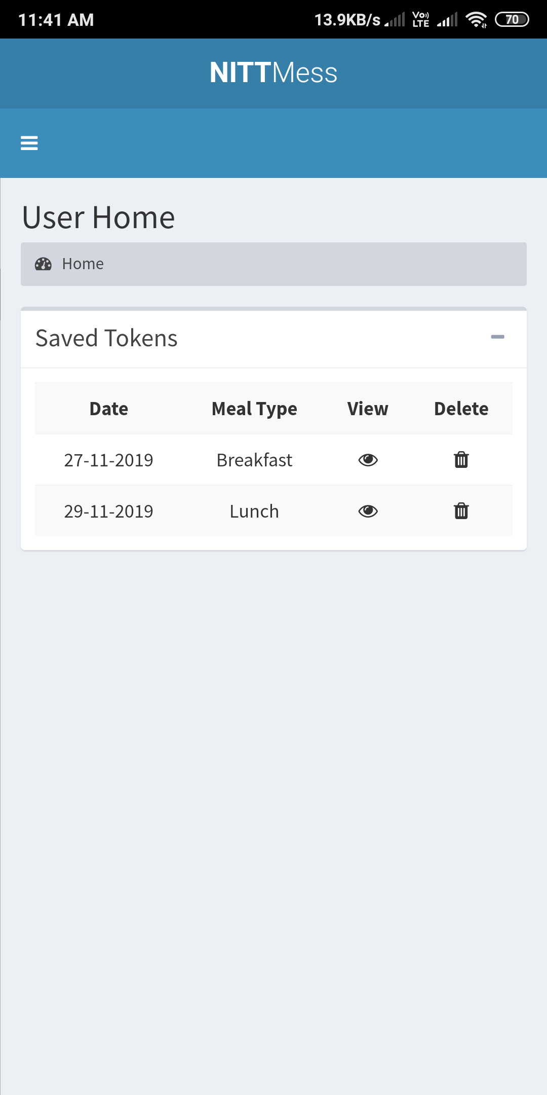 Image of Saved Token