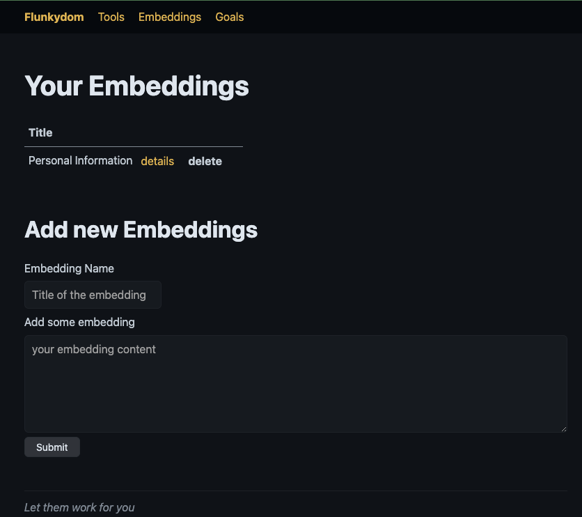 Embeddings