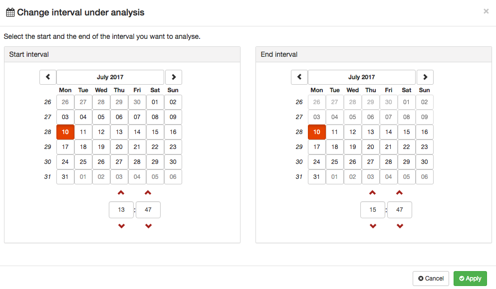 Time Interval Search Interface SmarTIE Doc