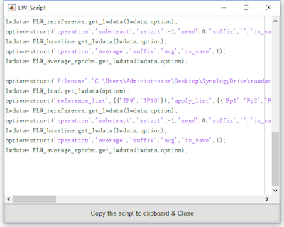 Chapter 4-3. Script Generation | Letswave.cn