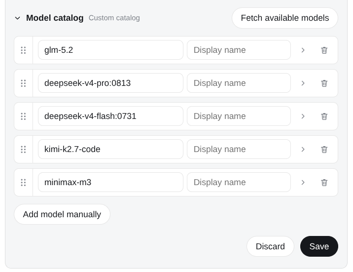 Ollama Cloud sortable model catalog