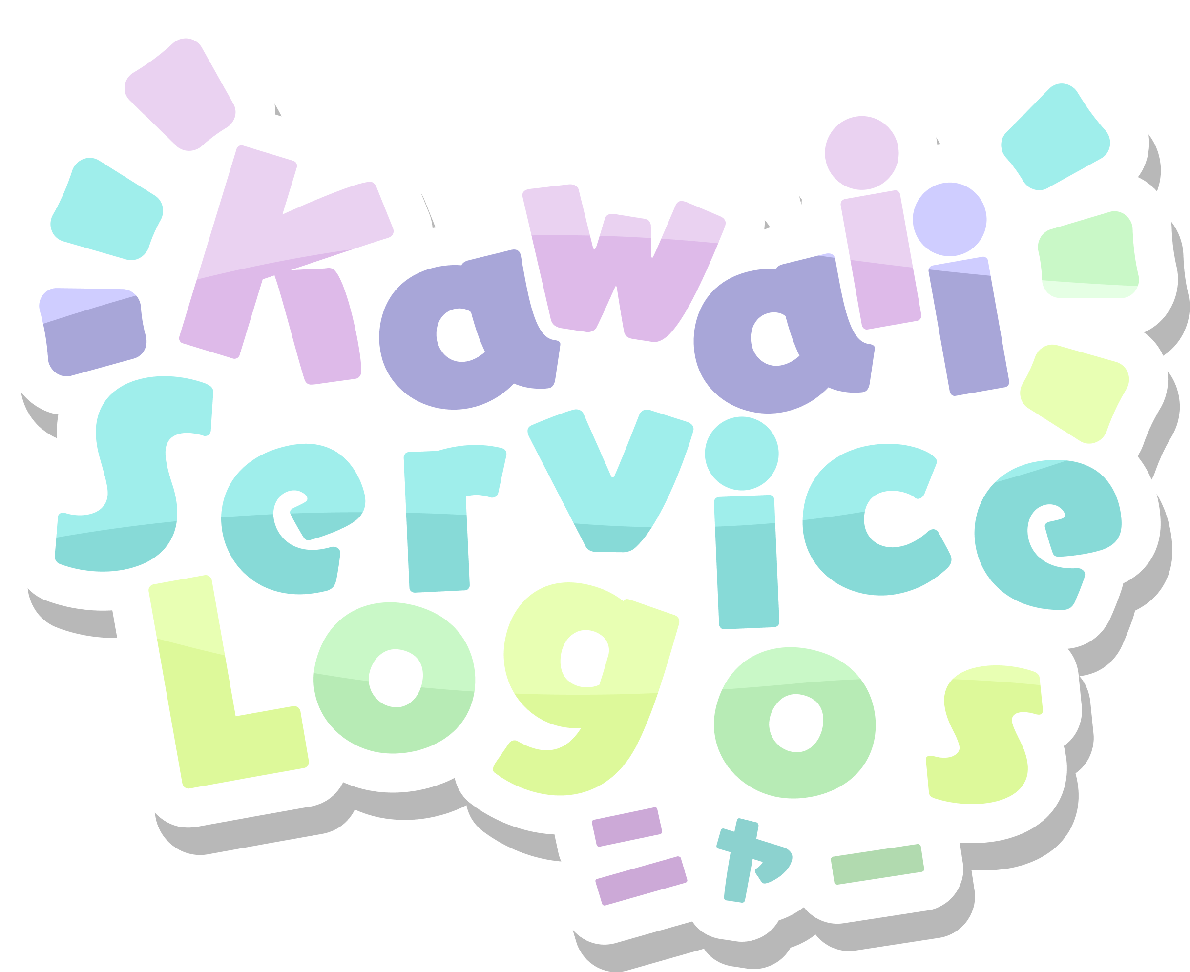 Kawaii Service Logos
