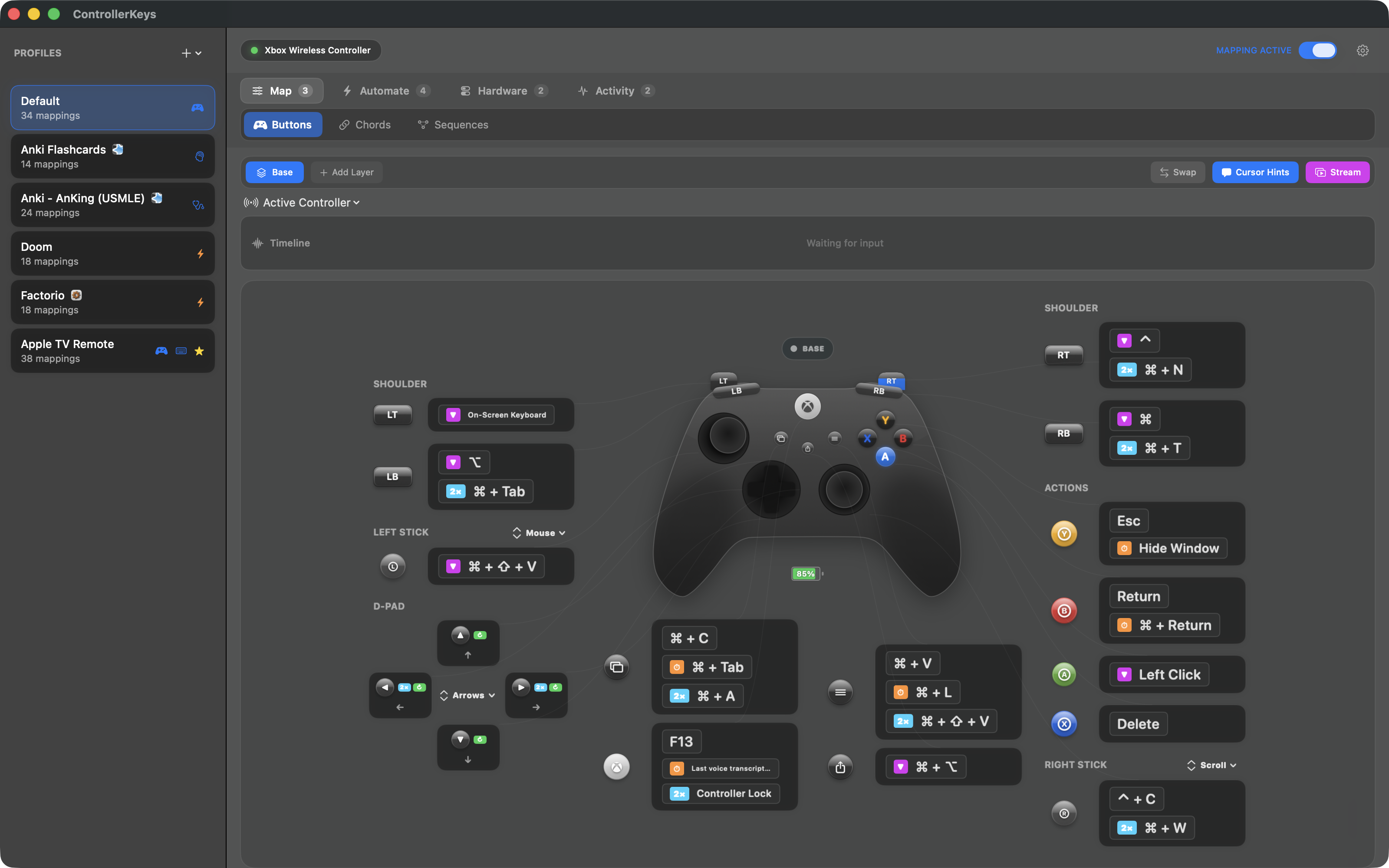 ControllerKeys - Button Mappings