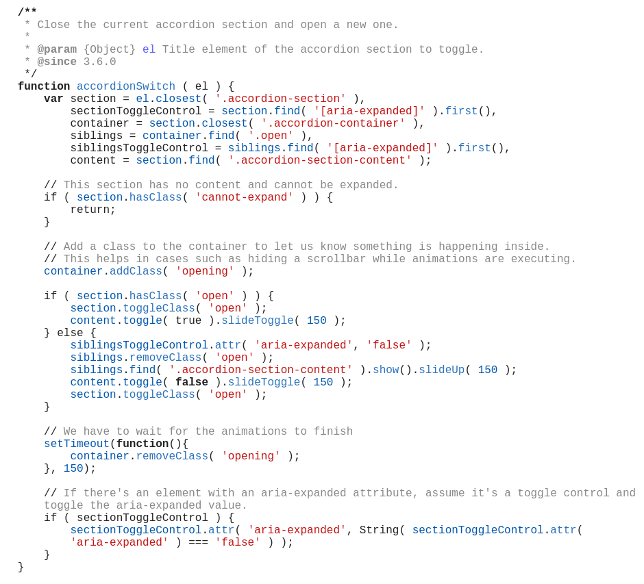 screen shot of JS syntax highlighting