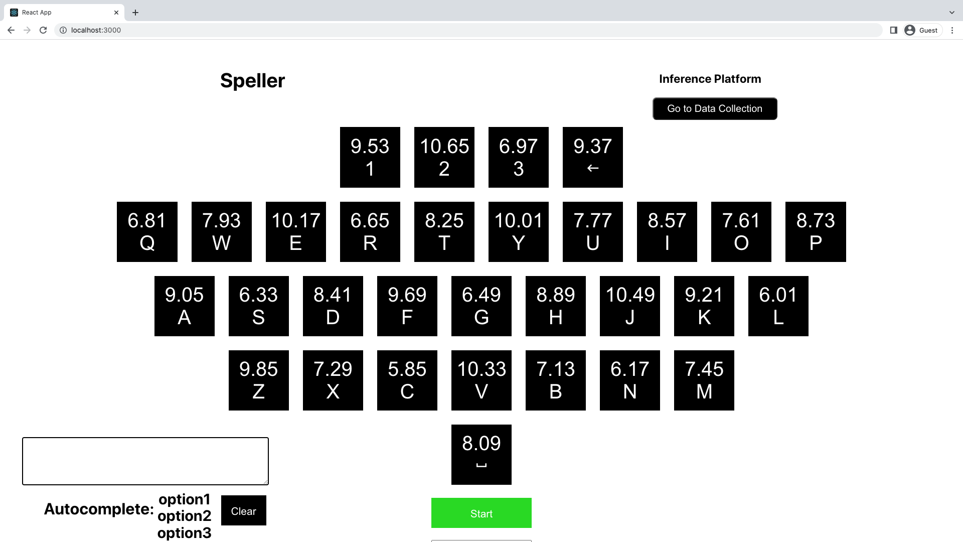 Inference/spelling platform