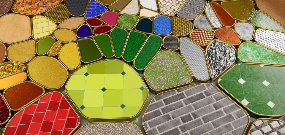 Figure 1. MDL example material renderings