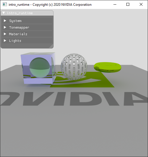 intro_runtime with constant environment light