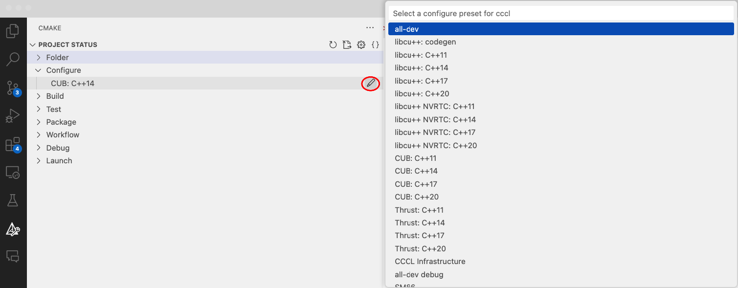 cmaketools presets