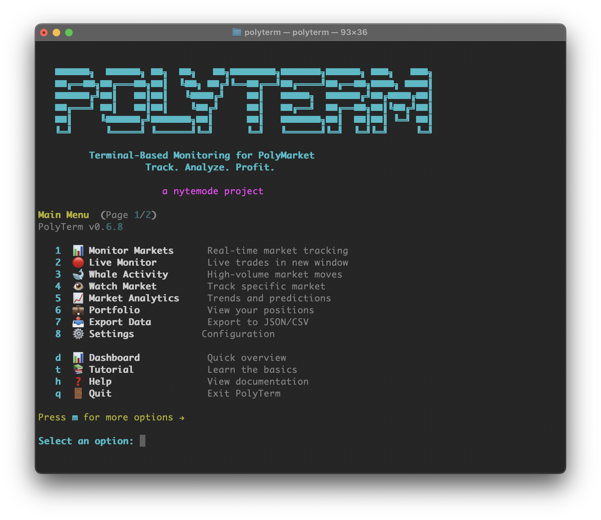 PolyTerm Screenshot