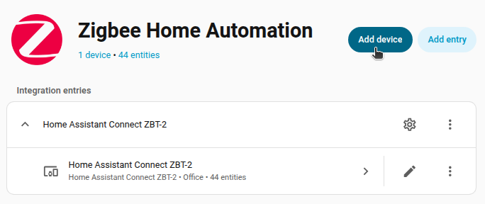 Add Zigbee devices