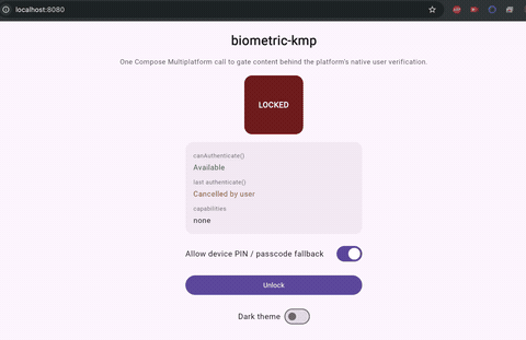 biometric-kmp web demo
