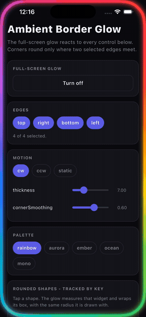Custom outlines on iOS