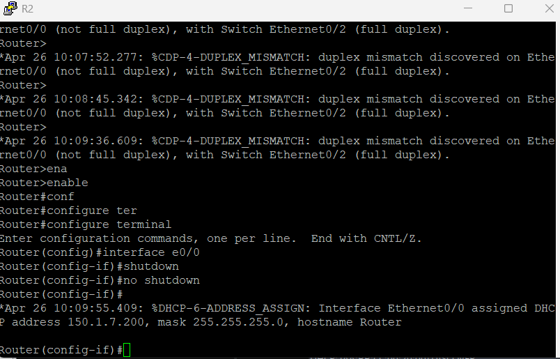 R2 DHCP trigger
