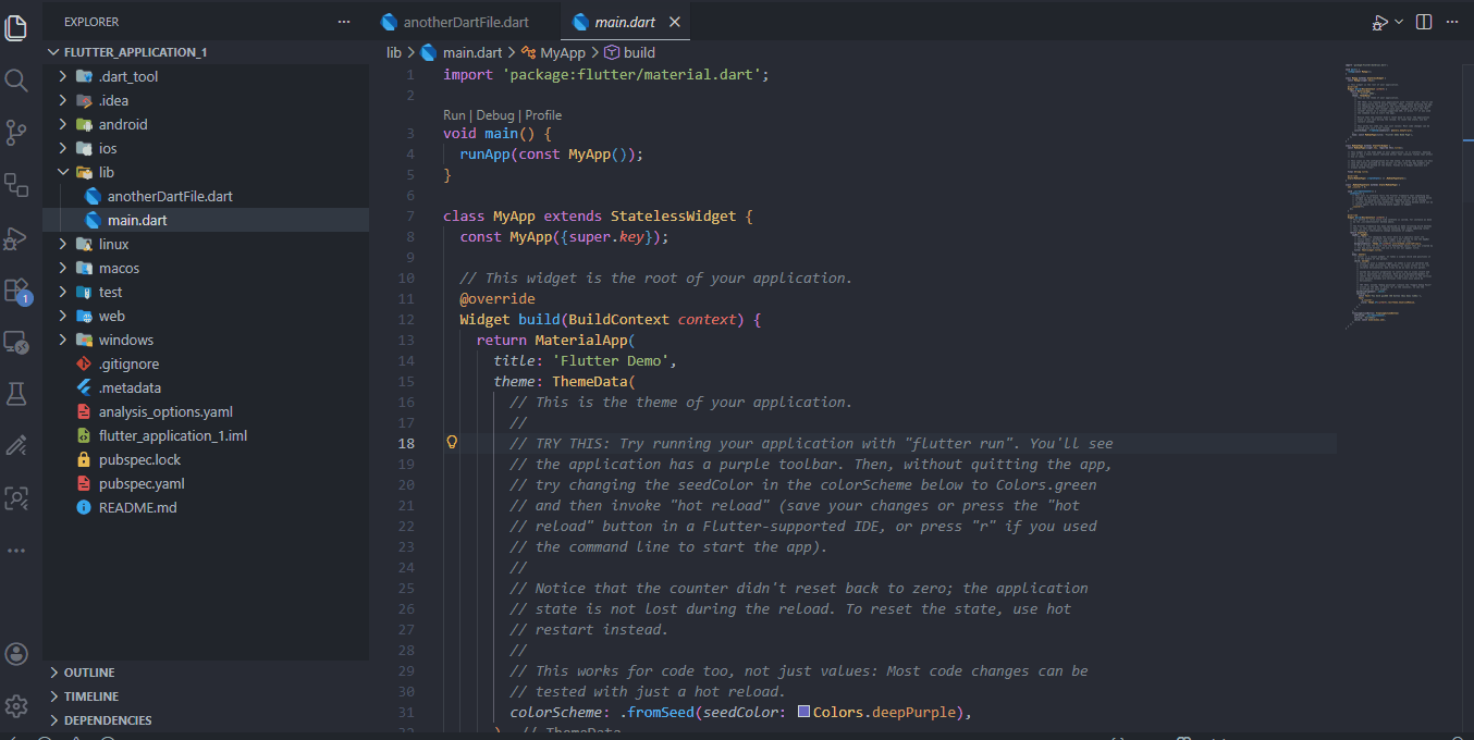 Run button not working outside entry point