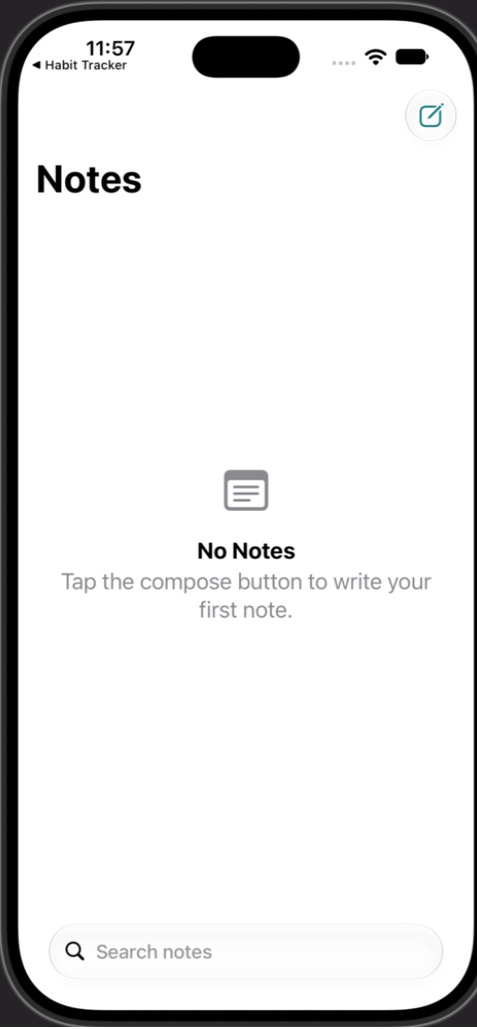 Notes list