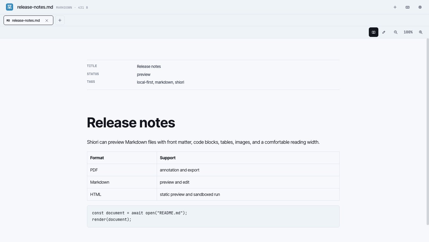 Markdown document preview