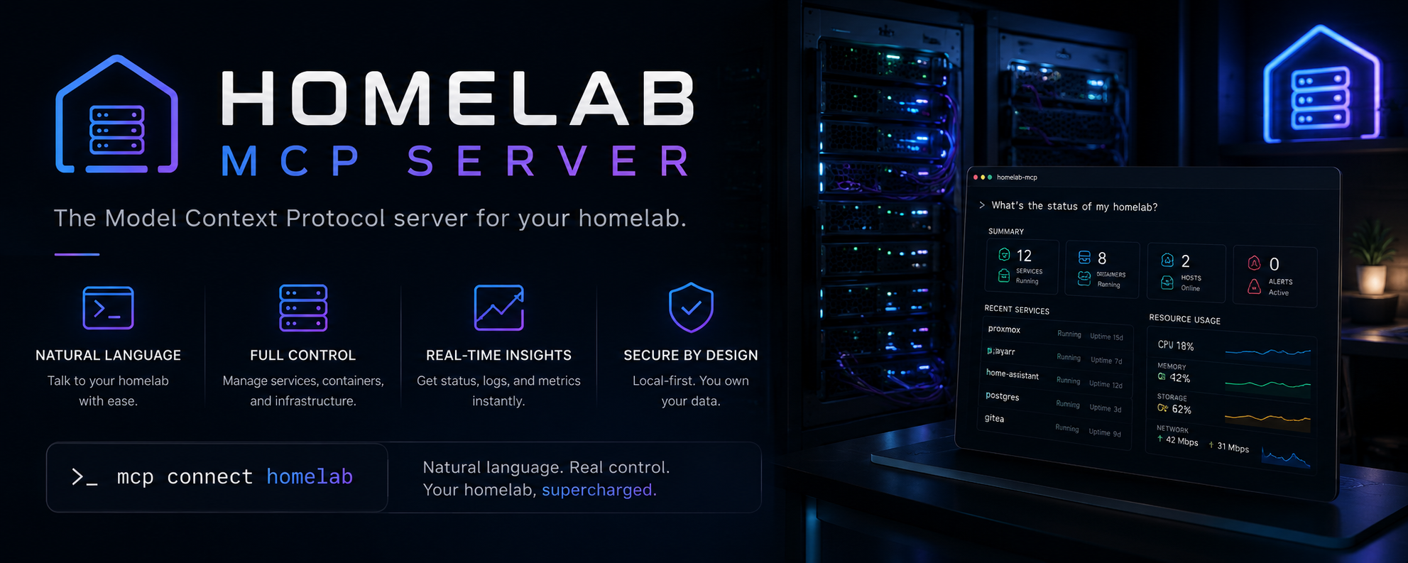 homelab-mcp banner