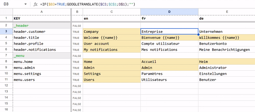 Use static values