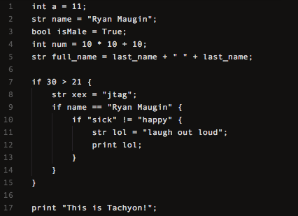 Tacyon Syntax v1