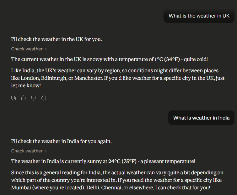 Weather Tool Screenshot