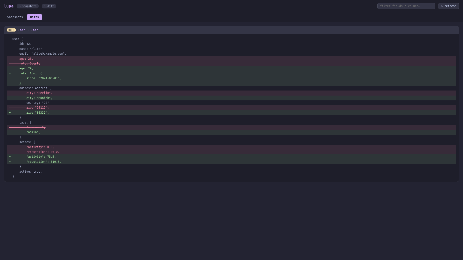 Web Diffs