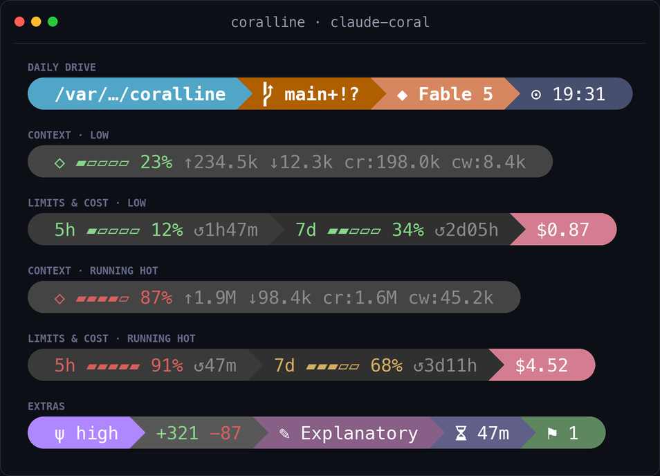 claude-coral theme preview