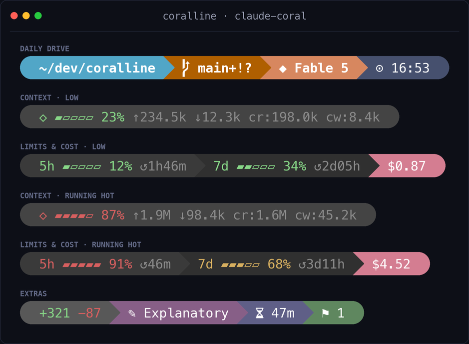claude-coral theme preview