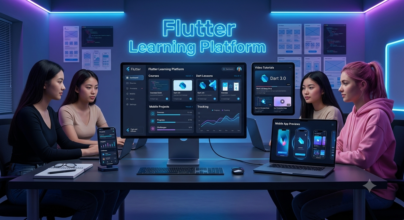 Flutter Learning Platform LMS screenshot